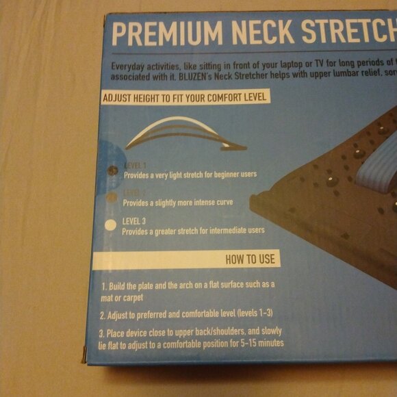 Adjustable Neck Stretcher to Relax Neck, Shoulders, Upper Back with Acupressure - Picture 6 of 6